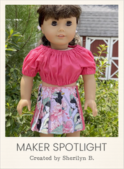 Customer-made Akemi Skirt 18 Inch Doll Sewing Pattern