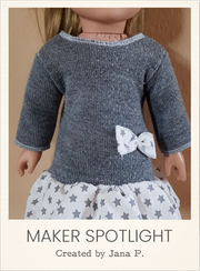 Customer-made Alyssa Top Sewing Pattern for 18 Inch Dolls