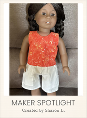 Customer-made Angie Shorts 18 Inch Doll Sewing Pattern