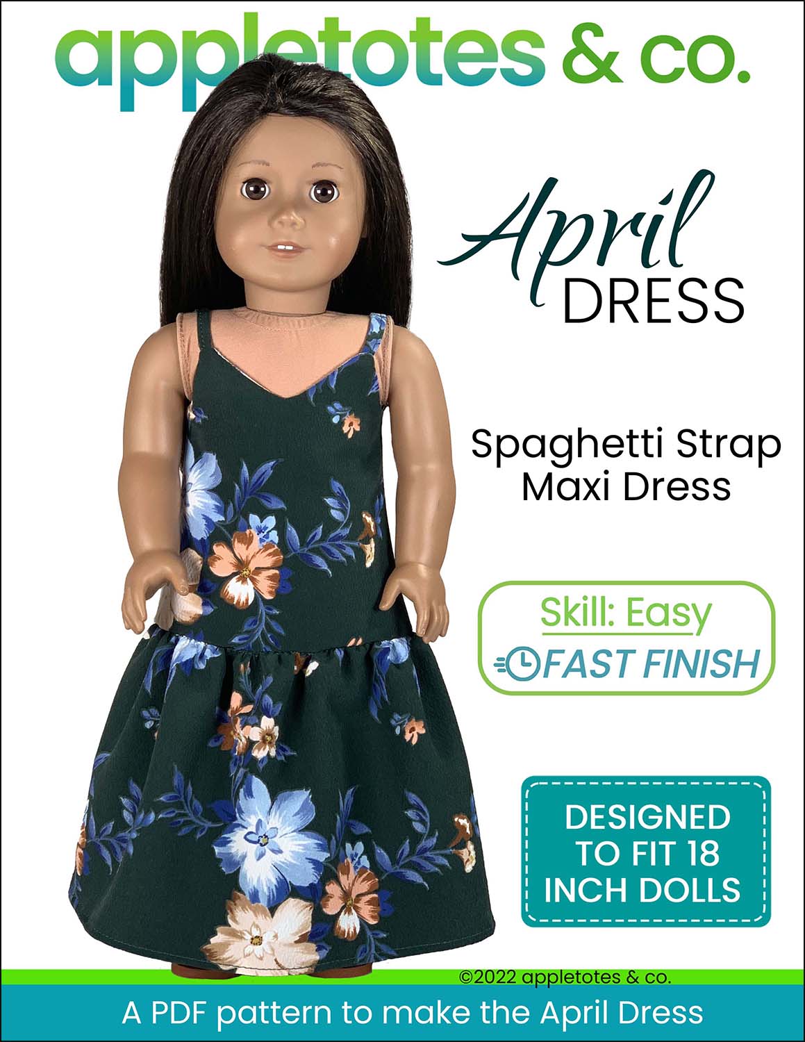 April Dress 18 Inch Doll Sewing Pattern