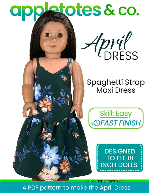 April Dress 18 Inch Doll Sewing Pattern