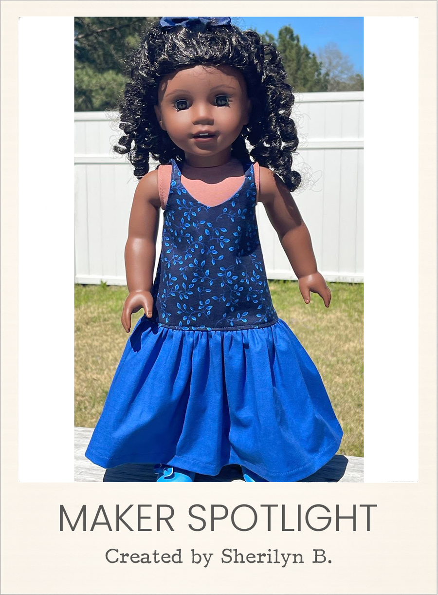 April Dress 18 Inch Doll Sewing Pattern