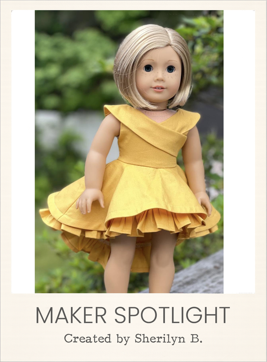 Ariana Gown 18 Inch Doll Sewing Pattern