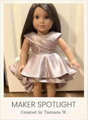 Customer-made Ariana Gown 18 Inch Doll Sewing Pattern