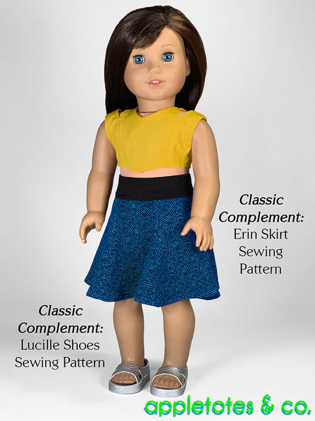 Avalon Dress Top Combo 18 Inch Doll Sewing Pattern