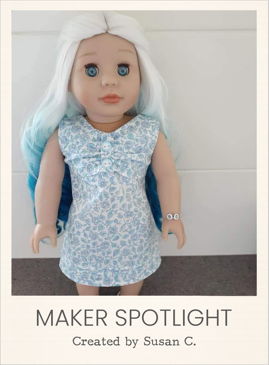 Avery Dress Sewing Pattern for 18 Inch Dolls