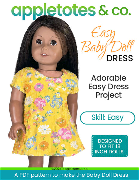 Free Baby Doll Dress 18 Inch Doll Sewing Pattern