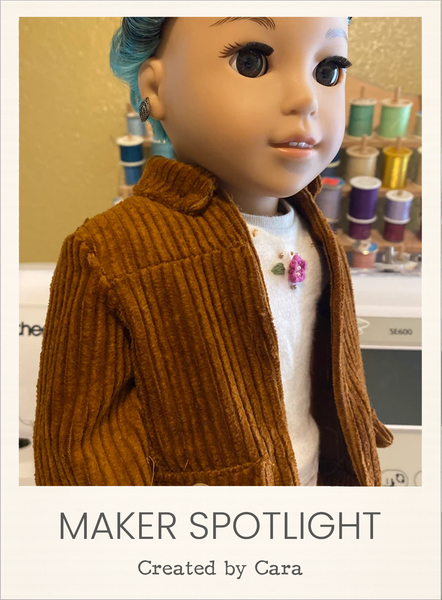 Bailey Jacket 18 Inch Doll Sewing Pattern