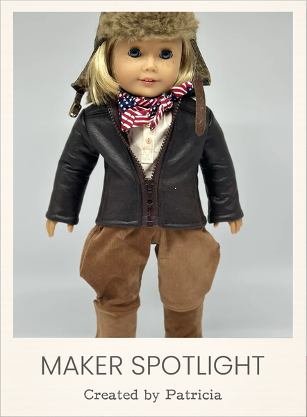 Bailey Jacket 18 Inch Doll Sewing Pattern