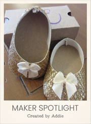 Customer-made Cross My Heart Ballet Flats Sewing Pattern for 18 Inch Dolls