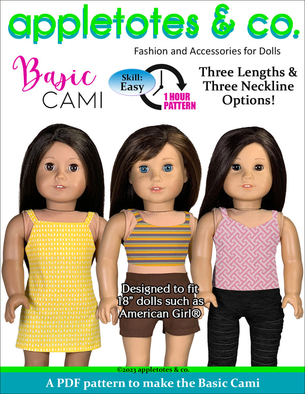 Basic Cami 18 Inch Doll Sewing Pattern