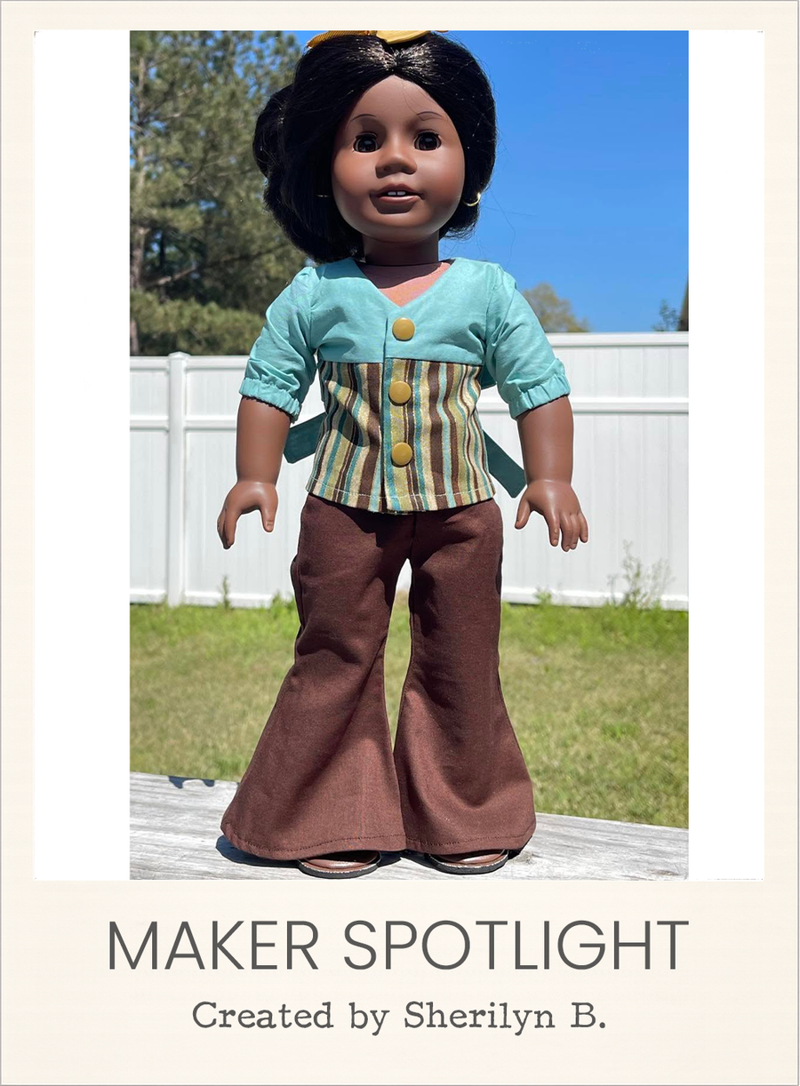 Bell Bottoms 18 Inch Doll Sewing Pattern
