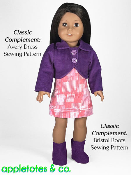 Bree Jacket 18 Inch Doll Sewing Pattern