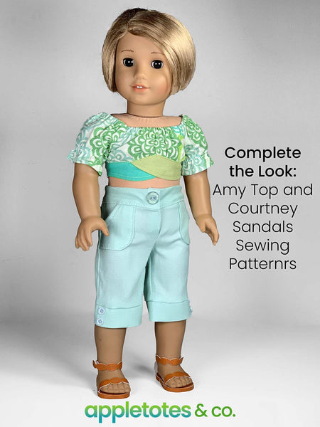 Bria Capri Pants 18 Inch Doll Sewing Pattern