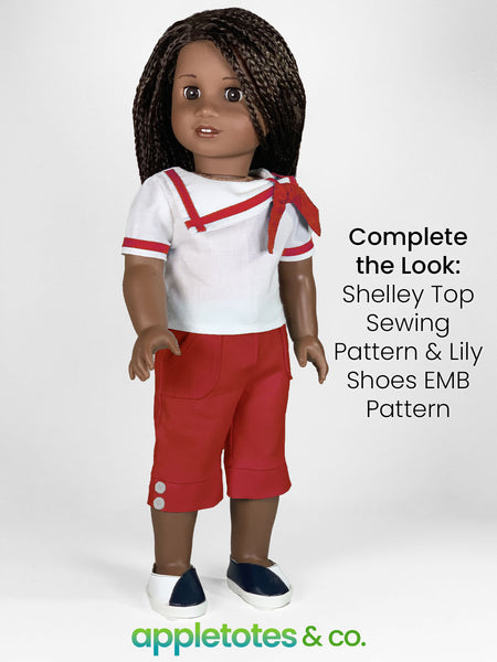 Bria Capri Pants 18 Inch Doll Sewing Pattern