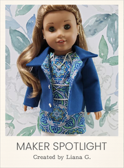 Customer-made Cameron Dress Sewing Pattern for 18 Inch Dolls