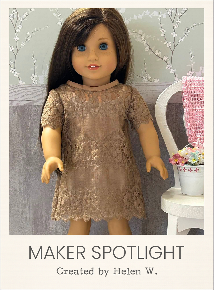 Camille Dress 18 Inch Doll Sewing Pattern