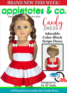 Candy Dress 18 Inch Doll Sewing Pattern