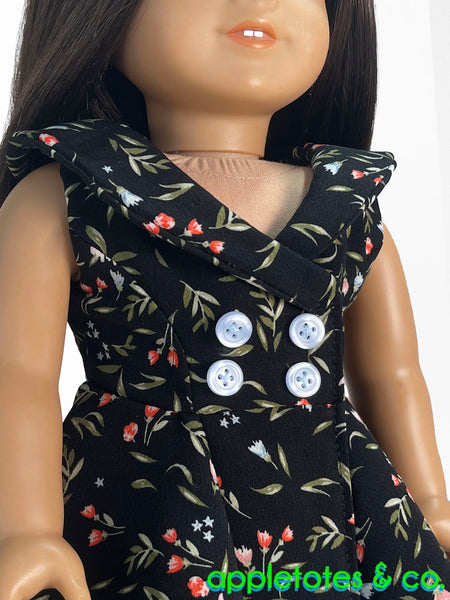 Carmela Dress 18 Inch Doll Sewing Pattern