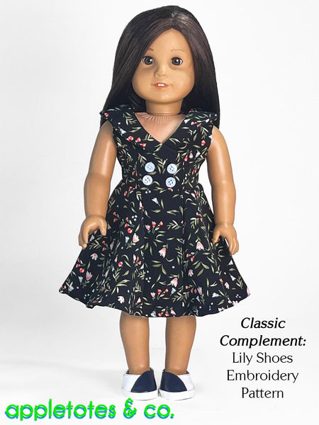 Carmela Dress 18 Inch Doll Sewing Pattern