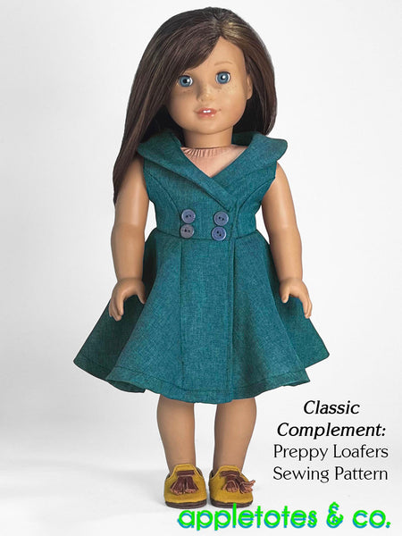 Carmela Dress 18 Inch Doll Sewing Pattern