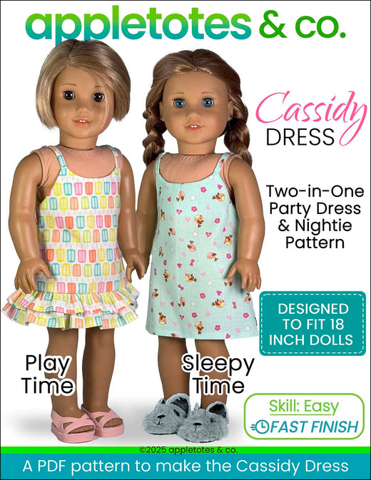 Cassidy Dress 18 Inch Doll Sewing Pattern