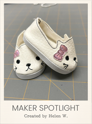 Customer-made Cat Flats ITH Embroidery Patterns for 18 Inch Dolls