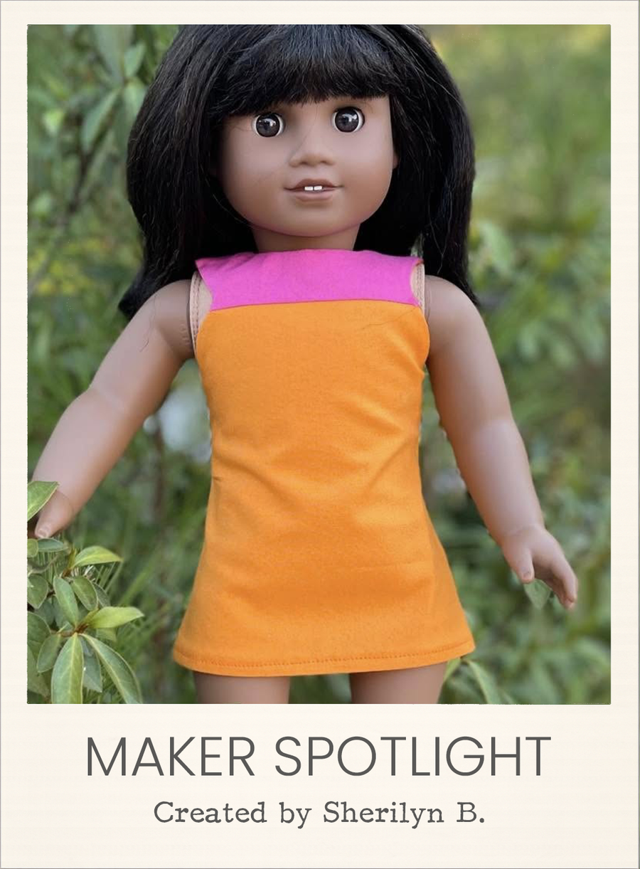 Cindy Dress 18 Inch Doll Sewing Pattern