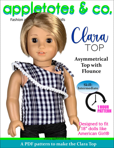Clara Top 18 Inch Doll Sewing Pattern