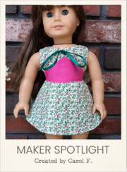 Customer-made Claudia Dress 18 Inch Doll Sewing Pattern