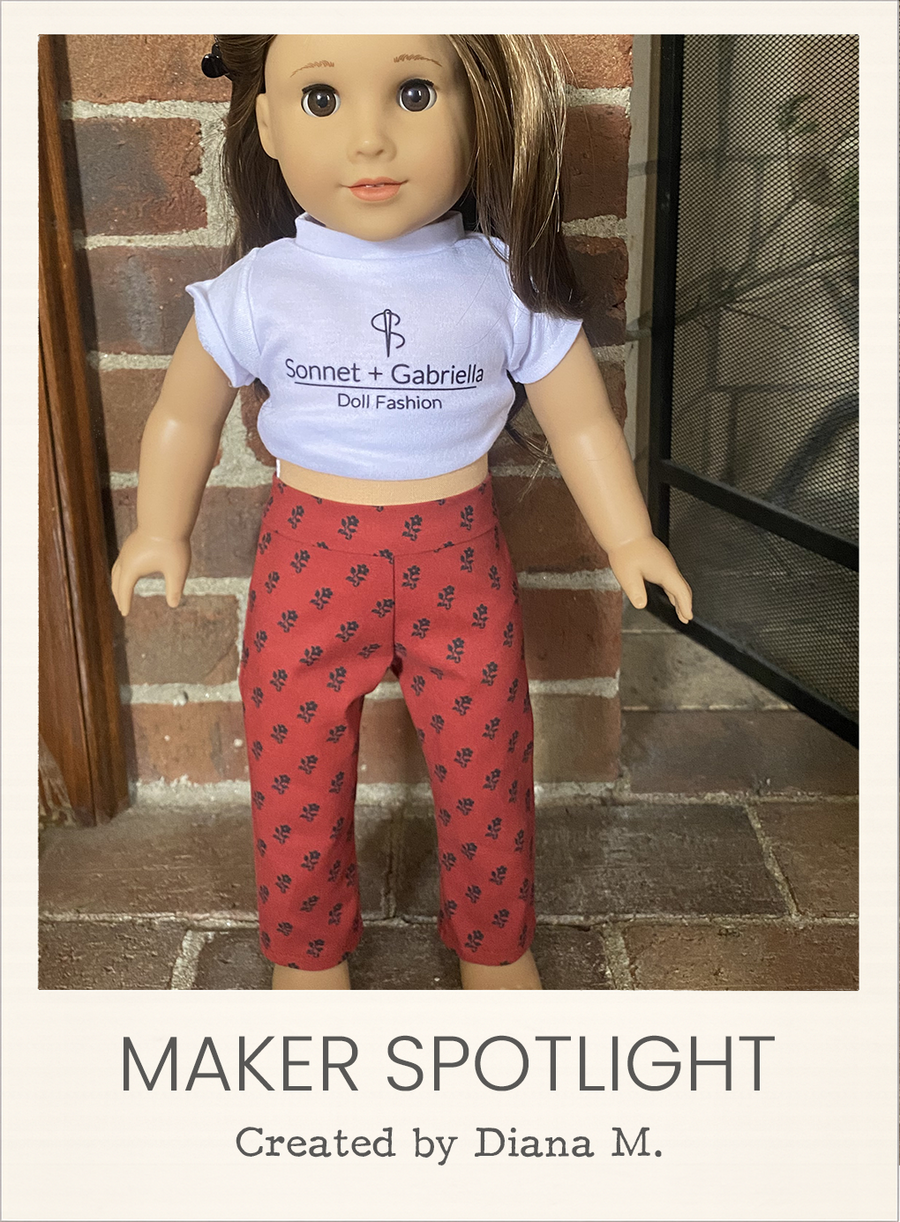 Cordova Pants 18 Inch Doll Sewing Pattern