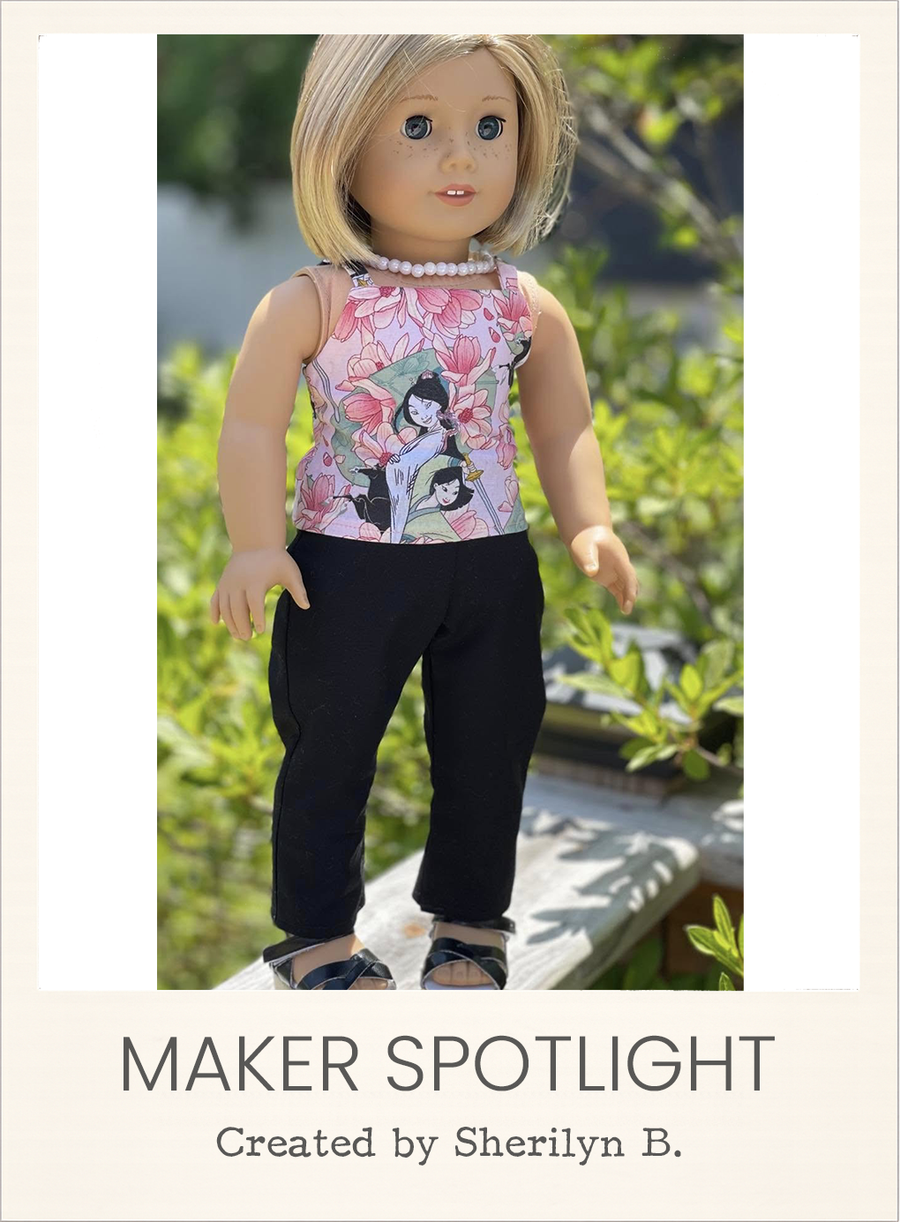 Cordova Pants 18 Inch Doll Sewing Pattern