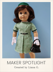 Customer-made Corinne Dress Sewing Pattern for 18 Inch Dolls