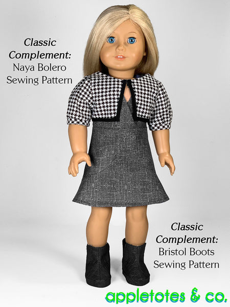 Dahlia Dress 18 Inch Doll Sewing Pattern