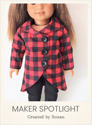 Customer-made Darla Coat 18 Inch Doll Sewing Pattern