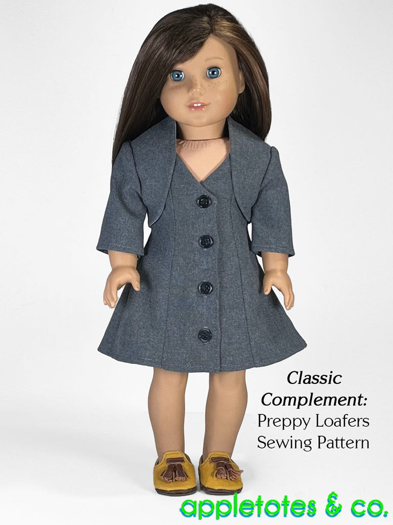 Dolly Dress 18 Inch Doll Sewing Pattern Appletotes & Co. Dolly Dress 18 Inch Doll Sewing Pattern Appletotes & Co.