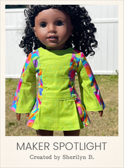 Customer-made Eliza Dress 18 Inch Doll Sewing Pattern