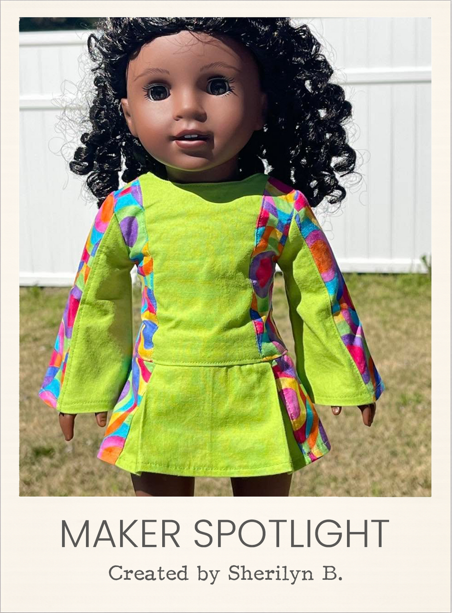 Eliza Dress 18 Inch Doll Sewing Pattern