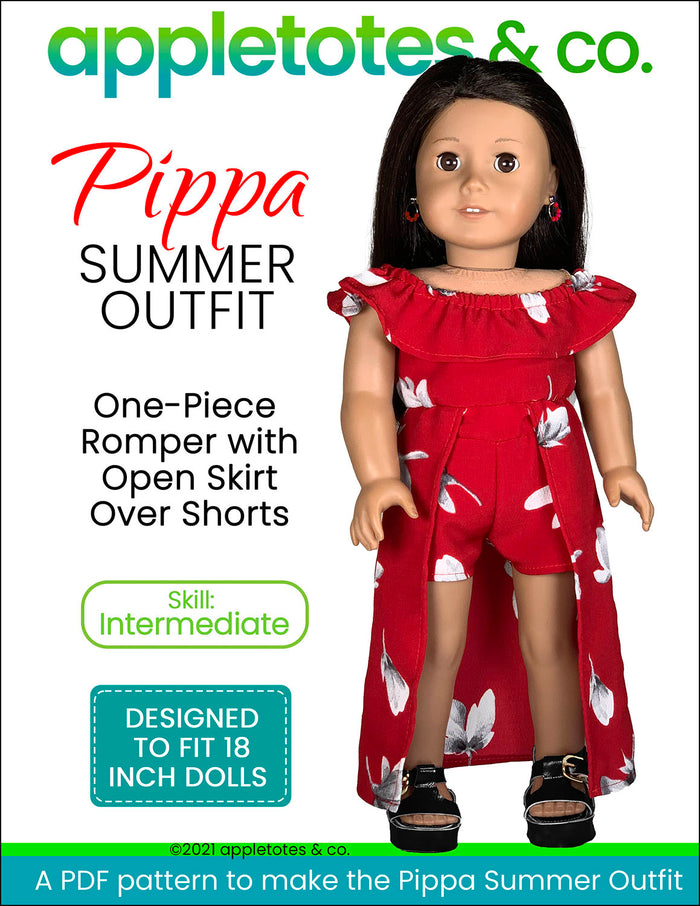 Pippa Summer Outfit 18 Inch Doll Sewing Pattern