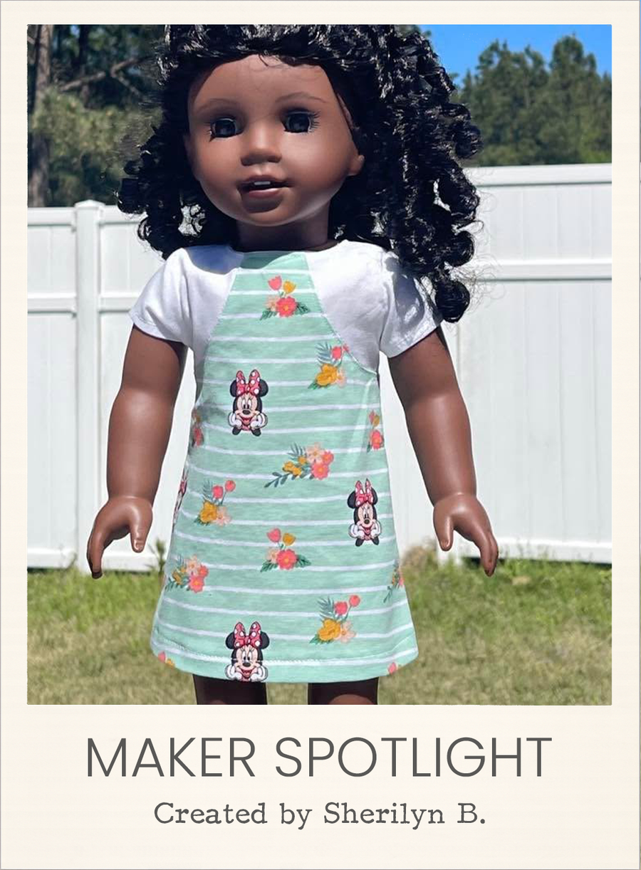 Evie Dress 18 Inch Doll Sewing Pattern