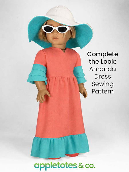 Florida Sun Hat 18 Inch Doll Pattern