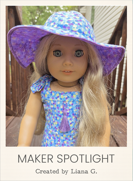 Florida Sun Hat 18 Inch Doll Pattern