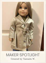 Customer-made Geneva Swing Coat 18 Inch Doll Sewing Pattern