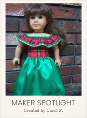 Customer-made Georgina Dress 18 Inch Doll Sewing Pattern