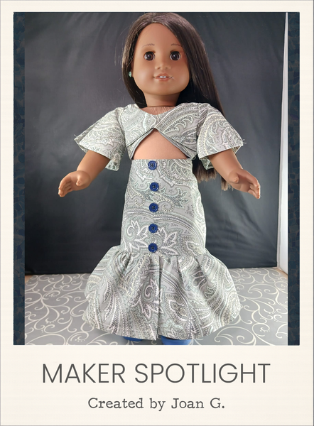 Giada Dress 18 Inch Doll Sewing Pattern