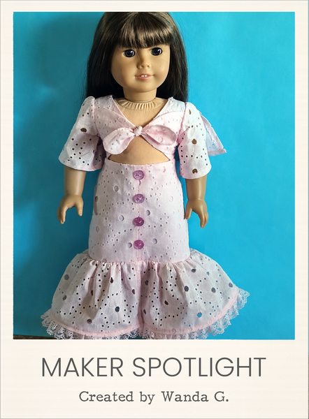 Giada Dress 18 Inch Doll Sewing Pattern