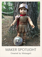 Customer-made Roman Gladiator Bundle Pack Sewing Pattern for 18" Dolls