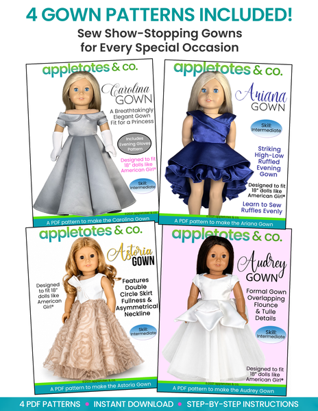 Gown Collection Volume 1: Four Pattern Bundle