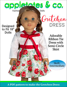 Gretchen Dress 18 Inch Doll Sewing Pattern