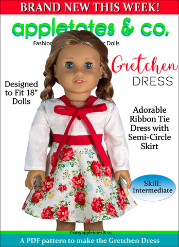 Gretchen Dress 18 Inch Doll Sewing Pattern